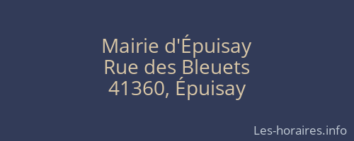 Mairie d'Épuisay