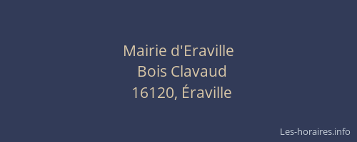 Mairie d'Eraville