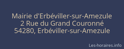 Mairie d'Erbéviller-sur-Amezule