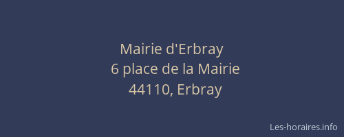 Mairie d'Erbray