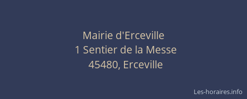 Mairie d'Erceville