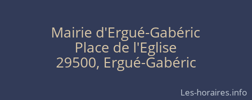 Mairie d'Ergué-Gabéric