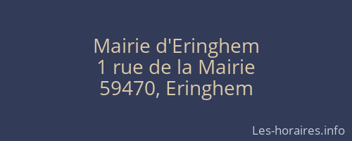 Mairie d'Eringhem
