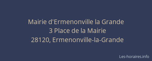 Mairie d'Ermenonville la Grande