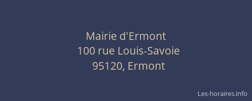 Mairie d'Ermont