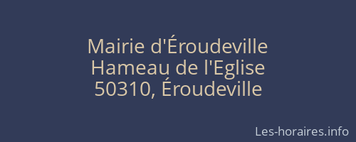 Mairie d'Éroudeville