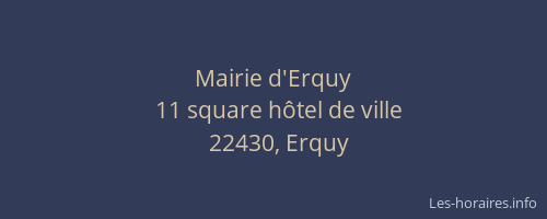 Mairie d'Erquy