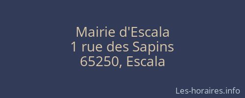 Mairie d'Escala