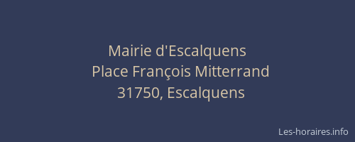 Mairie d'Escalquens
