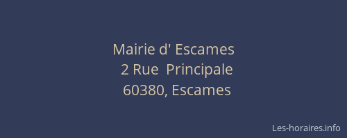 Mairie d' Escames
