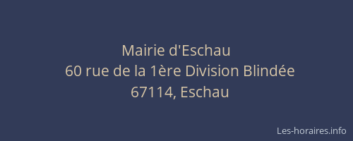 Mairie d'Eschau