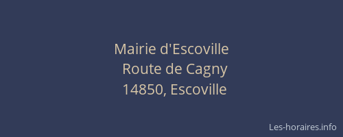 Mairie d'Escoville