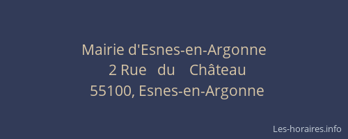Mairie d'Esnes-en-Argonne