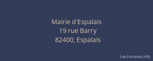 Mairie d'Espalais