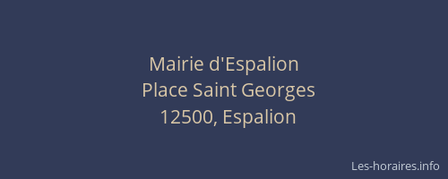 Mairie d'Espalion