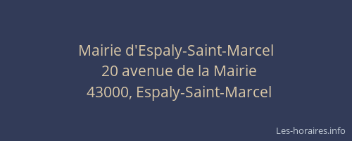 Mairie d'Espaly-Saint-Marcel