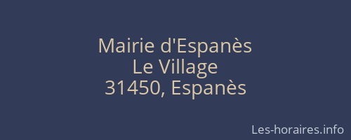 Mairie d'Espanès