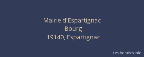 Mairie d'Espartignac