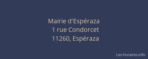 Mairie d'Esp&eacute;raza