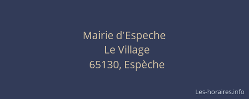 Mairie d'Espeche