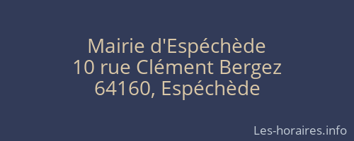 Mairie d'Espéchède