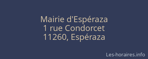 Mairie d'Espéraza