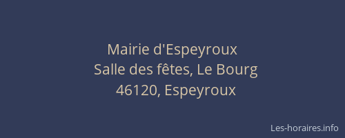 Mairie d'Espeyroux