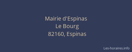 Mairie d'Espinas