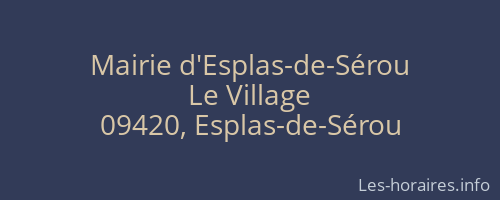 Mairie d'Esplas-de-Sérou