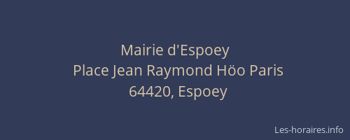 Mairie d'Espoey