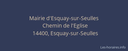 Mairie d'Esquay-sur-Seulles