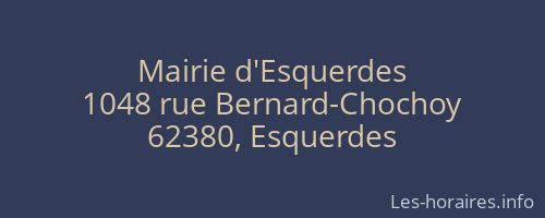 Mairie d'Esquerdes
