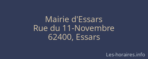 Mairie d'Essars