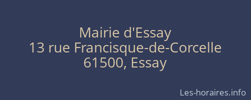 Mairie d'Essay