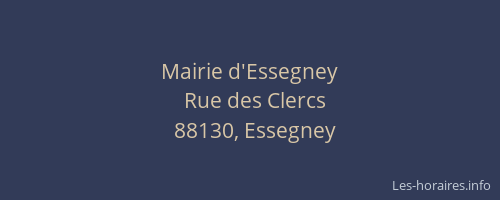 Mairie d'Essegney