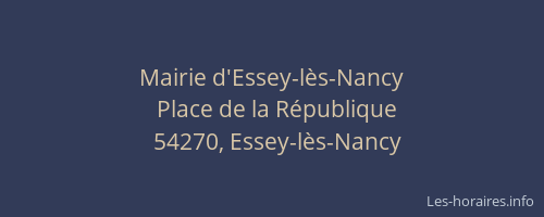 Mairie d'Essey-lès-Nancy