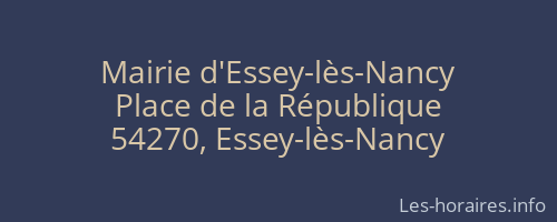 Mairie d'Essey-lès-Nancy