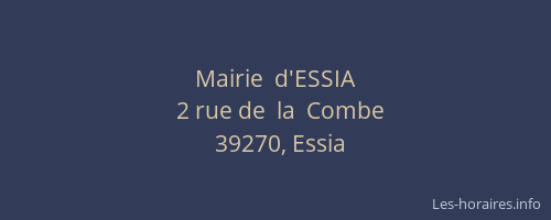 Mairie  d'ESSIA
