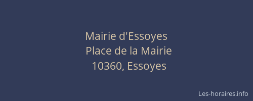Mairie d'Essoyes