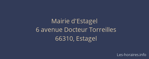 Mairie d'Estagel