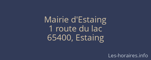 Mairie d'Estaing