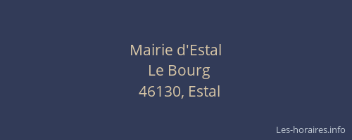 Mairie d'Estal