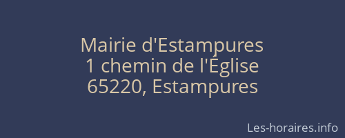 Mairie d'Estampures
