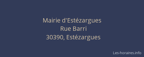 Mairie d'Est&eacute;zargues