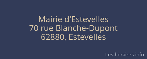 Mairie d'Estevelles