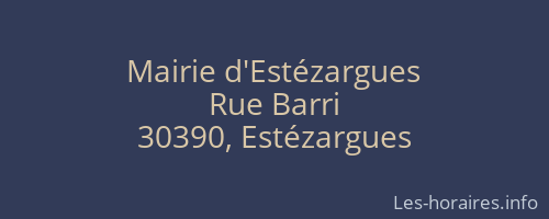 Mairie d'Estézargues
