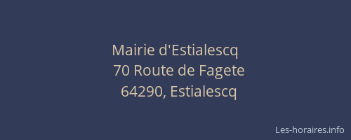 Mairie d'Estialescq