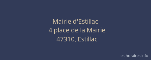 Mairie d'Estillac