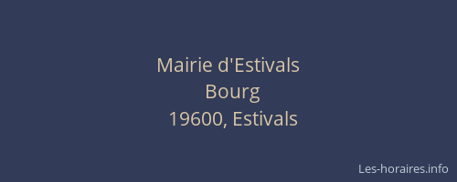 Mairie d'Estivals