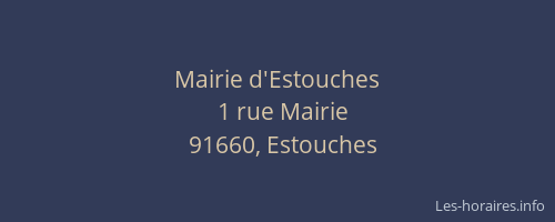 Mairie d'Estouches